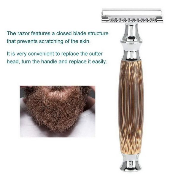 hair clippers natural bamboo handle electric shaver rust-proof metal old-fashioned safety razor double-edged color for men
hair clippers natural bamboo handle electric shaver rust-proof metal old-fashioned safety razor double-edged color for men