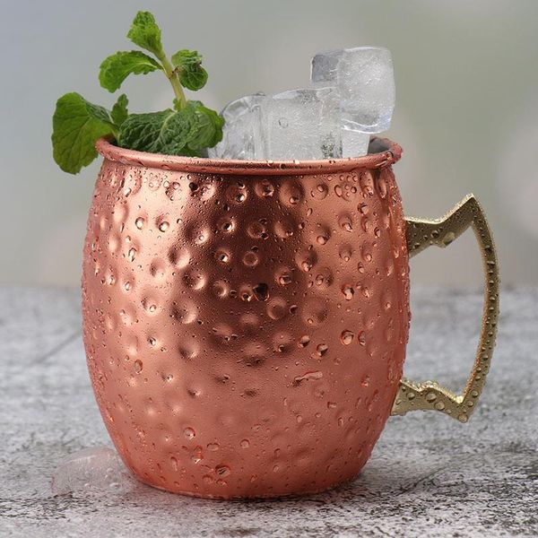 wine glasses 530ml stainless steel moscow mule mug kitchen bar copper plated hammer light cocktail glass tequila cup
wine glasses 530ml stainless steel moscow mule mug kitchen bar copper plated hammer light cocktail glass tequila cup