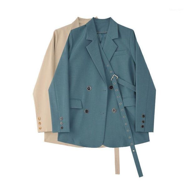 women's suits & blazers women blue button ribbon big size blazer lapel long sleeve loose fit jacket fashion tide spring autumn 2021 sui, White;black
women's suits & blazers women blue button ribbon big size blazer lapel long sleeve loose fit jacket fashion tide spring autumn 2021 sui, White;black