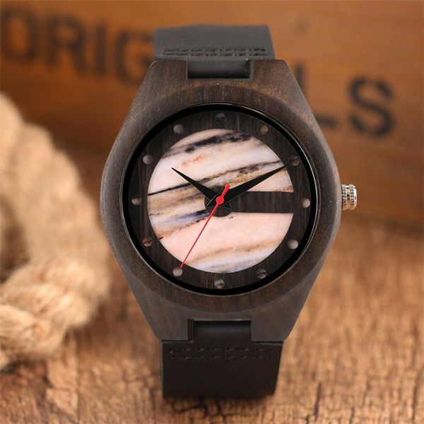 wristwatches stylish marble striped ebony wood double layer round dial men's watches quartz wrist watch black genuine leather male cloc, Slivery;brown
wristwatches stylish marble striped ebony wood double layer round dial men's watches quartz wrist watch black genuine leather male cloc, Slivery;brown