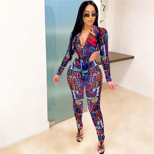 women's tracksuits xingqing two-piece women print outfit perspective mesh long sleeve zipper snap trousers set 2 piece clothes, Gray
women's tracksuits xingqing two-piece women print outfit perspective mesh long sleeve zipper snap trousers set 2 piece clothes, Gray