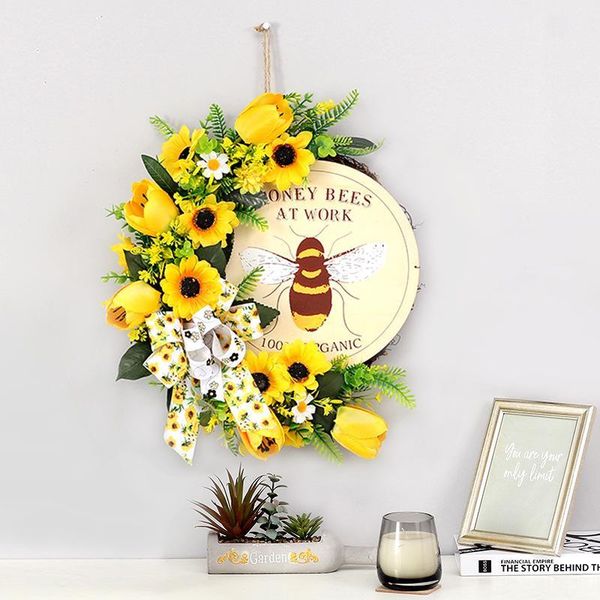decorative flowers & wreaths home decoration artificial sunflower wreath bee festival door wall pendant oranment
decorative flowers & wreaths home decoration artificial sunflower wreath bee festival door wall pendant oranment