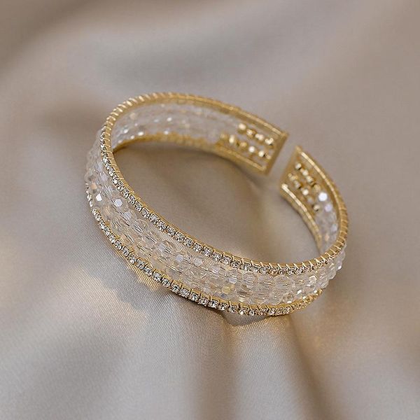 bangle lovoacc charms white clear crystal cuff bangles for women sparkly rhinestones gold color metal wide chunky accessories, Black
bangle lovoacc charms white clear crystal cuff bangles for women sparkly rhinestones gold color metal wide chunky accessories, Black