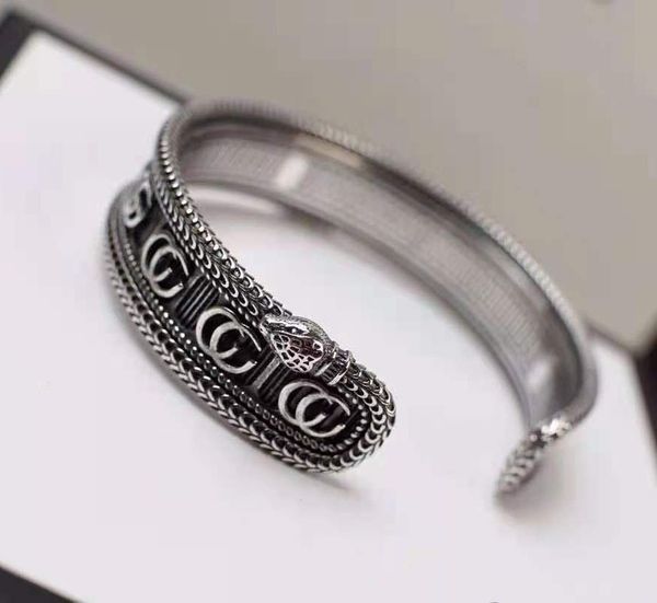aaa designer jewelry gujiayin double stripe three dimensional king snake open gear edging trendy men's bracelet, Black
aaa designer jewelry gujiayin double stripe three dimensional king snake open gear edging trendy men's bracelet, Black