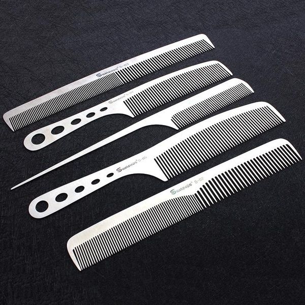 hair brushes japan 440c comb for salon titanium steel professional beauty hairdresser anti-static super fine, Silver
hair brushes japan 440c comb for salon titanium steel professional beauty hairdresser anti-static super fine, Silver