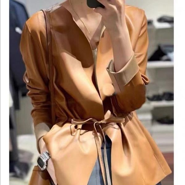 women's jackets leather clothing simple bandage fashion minority design sheepskin, Black;brown
women's jackets leather clothing simple bandage fashion minority design sheepskin, Black;brown