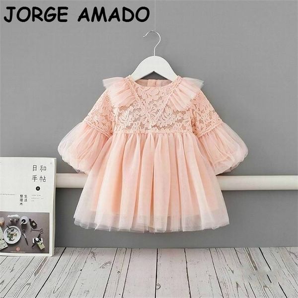 autumn girls dress fall pink lace long sleeve princess for kids clothes e2190 210610, Red;yellow
autumn girls dress fall pink lace long sleeve princess for kids clothes e2190 210610, Red;yellow