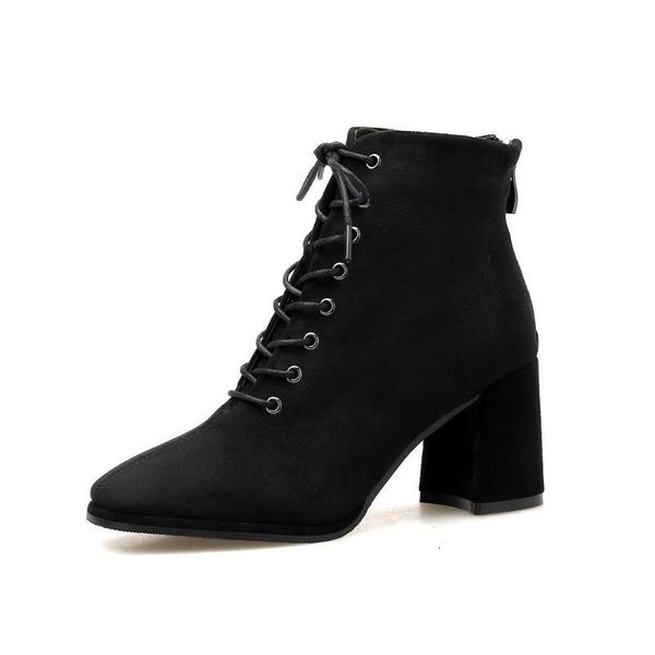 boots women's short europe and america autumn winter fashion thick heels shoes size 35-39 s76w, Black
boots women's short europe and america autumn winter fashion thick heels shoes size 35-39 s76w, Black
