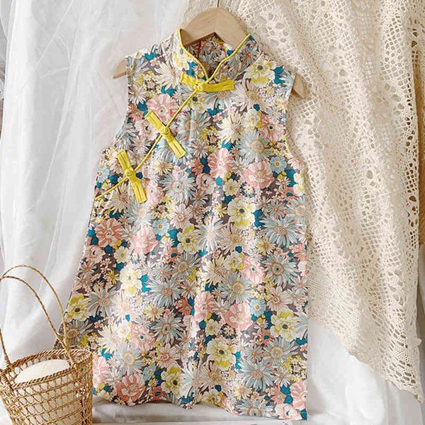 girls cheongsam dress fashion girl baby clothes summer sleeveless print children princess 210515, Red;yellow
girls cheongsam dress fashion girl baby clothes summer sleeveless print children princess 210515, Red;yellow