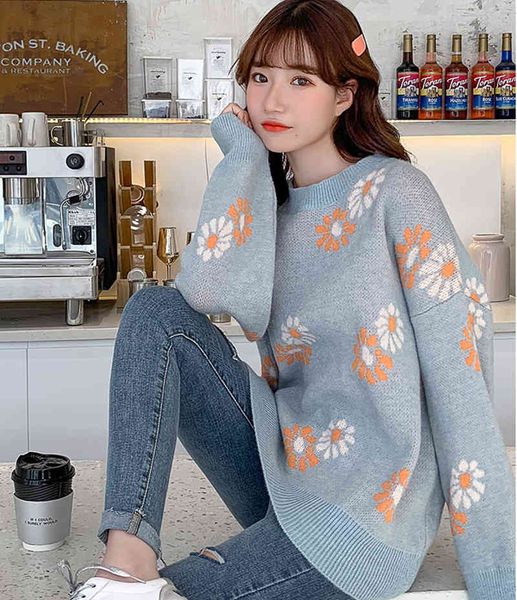 women's sweaters loose shirt knitted for fall, female sweater with floral pattern, round collar, soft cardigan, urban fashion, l8de, White;black
women's sweaters loose shirt knitted for fall, female sweater with floral pattern, round collar, soft cardigan, urban fashion, l8de, White;black