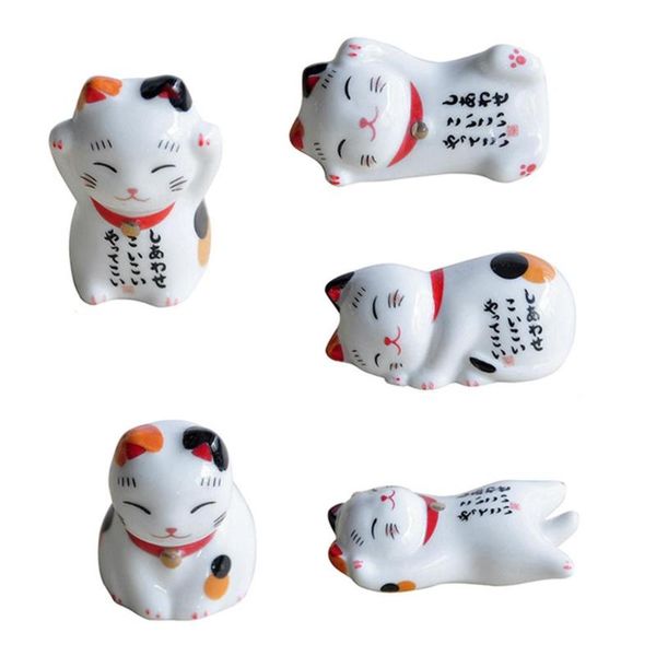 pcslot ceramic lucky cat chopsticks holder home decoration rest flatware welcoming decorative objects & figurines
pcslot ceramic lucky cat chopsticks holder home decoration rest flatware welcoming decorative objects & figurines