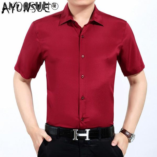 men's casual shirts akoosun shirt summer real silk men short sleeve white for plus size clothes chemise homme 3459 kj4555, White;black
men's casual shirts akoosun shirt summer real silk men short sleeve white for plus size clothes chemise homme 3459 kj4555, White;black
