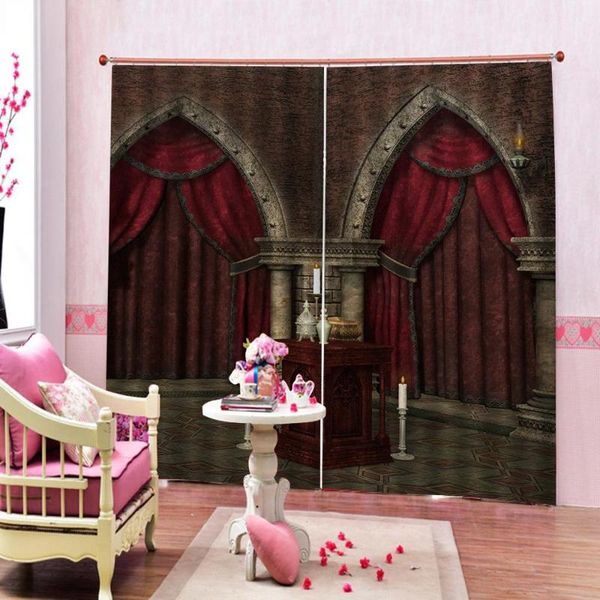 curtain & drapes european style red brown roman column backdrop window curtains print living room home decor
curtain & drapes european style red brown roman column backdrop window curtains print living room home decor