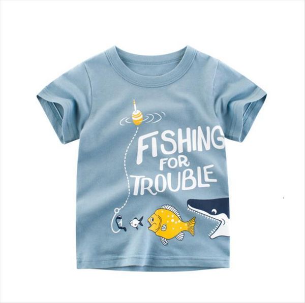 2 10 years kids baby boys t shirts cartoon print short sleeve pullover cotton outfits, Blue
2 10 years kids baby boys t shirts cartoon print short sleeve pullover cotton outfits, Blue