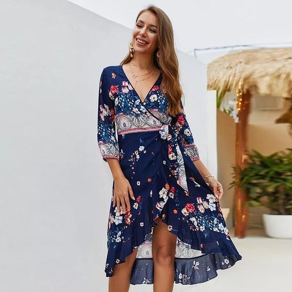 casual dresses modern ruffles floral print dress vintage empire mid-calf ladies frocks for women summer three quarter sleeve bandage, Black;gray
casual dresses modern ruffles floral print dress vintage empire mid-calf ladies frocks for women summer three quarter sleeve bandage, Black;gray