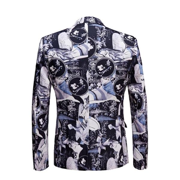 men's suits & blazers 2021 male retro vintage artistry casual blazer beauty pattern print design mens fashion suit jacket singer costum, White;black
men's suits & blazers 2021 male retro vintage artistry casual blazer beauty pattern print design mens fashion suit jacket singer costum, White;black