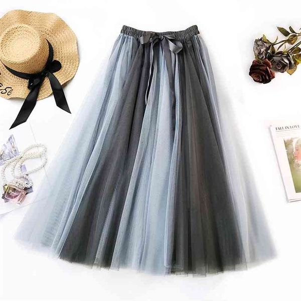 autumn arrival high cold temperament color matching mesh skirt slim waist a-line big swing 210527, Black
autumn arrival high cold temperament color matching mesh skirt slim waist a-line big swing 210527, Black
