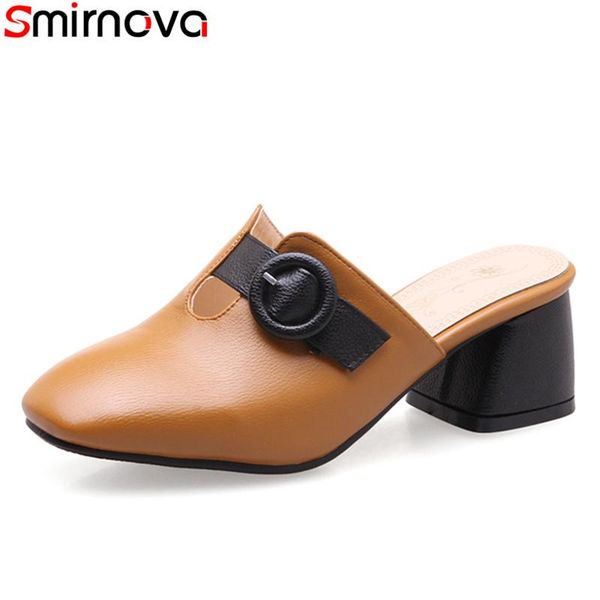 dress shoes smirnova 2021 summer fashion pu leather women mules med heels square toe buckle leisure ladies, Black
dress shoes smirnova 2021 summer fashion pu leather women mules med heels square toe buckle leisure ladies, Black
