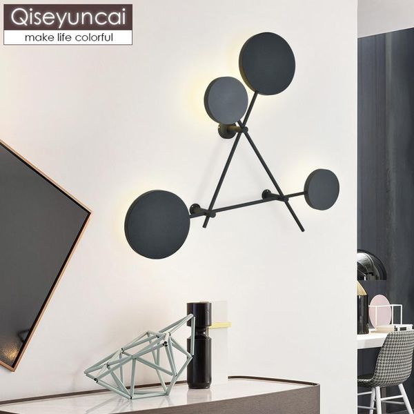 qiseyuncai nordic postmodern minimalist living room sofa wall lamp creative personality round aisle bedroom storage lamps
qiseyuncai nordic postmodern minimalist living room sofa wall lamp creative personality round aisle bedroom storage lamps