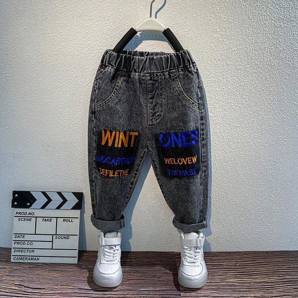 jeans autumn children clothes boys pants 2 3 4 5 6 7 8 years kid embroidered letters casual cotton toddler, Blue
jeans autumn children clothes boys pants 2 3 4 5 6 7 8 years kid embroidered letters casual cotton toddler, Blue