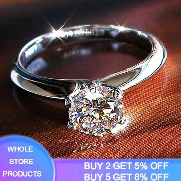 cluster rings silver 925 jewelry with certificate 100% whole wedding ring solitaire 1ct zirconia diamond engagement gift for women, Golden;silver
cluster rings silver 925 jewelry with certificate 100% whole wedding ring solitaire 1ct zirconia diamond engagement gift for women, Golden;silver