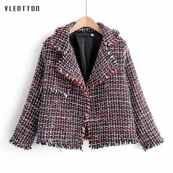 autumn winter vintage plaid tweed tassel blazer women korean short jacket coat female outwear elegant office blazers feminino women's s, White;black
autumn winter vintage plaid tweed tassel blazer women korean short jacket coat female outwear elegant office blazers feminino women's s, White;black