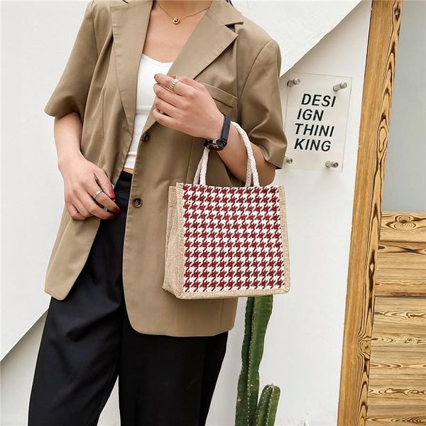 evening bags houndstooth canvas portable clutch tote bag for women 2021 simple lattice waterproof food picnic fruit lunch box handbag
evening bags houndstooth canvas portable clutch tote bag for women 2021 simple lattice waterproof food picnic fruit lunch box handbag