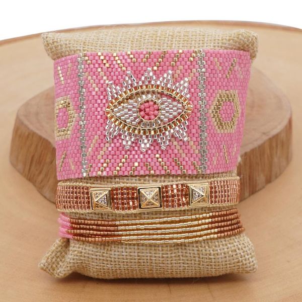 evil eye bracelet for girls handmade wrap pulsera multilayer friendship jewelry pink tassel jewellery miyuki bracelets charm, Golden;silver
evil eye bracelet for girls handmade wrap pulsera multilayer friendship jewelry pink tassel jewellery miyuki bracelets charm, Golden;silver