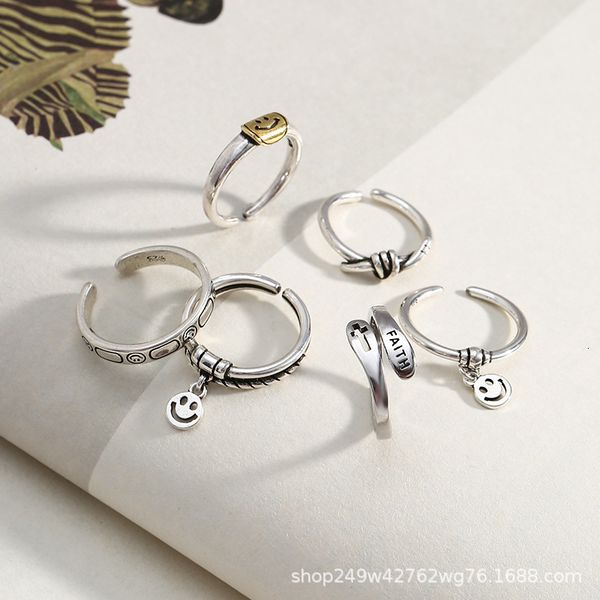 ring fashion korean version personality tide smiling face expression girl's index finger open straight, Silver
ring fashion korean version personality tide smiling face expression girl's index finger open straight, Silver