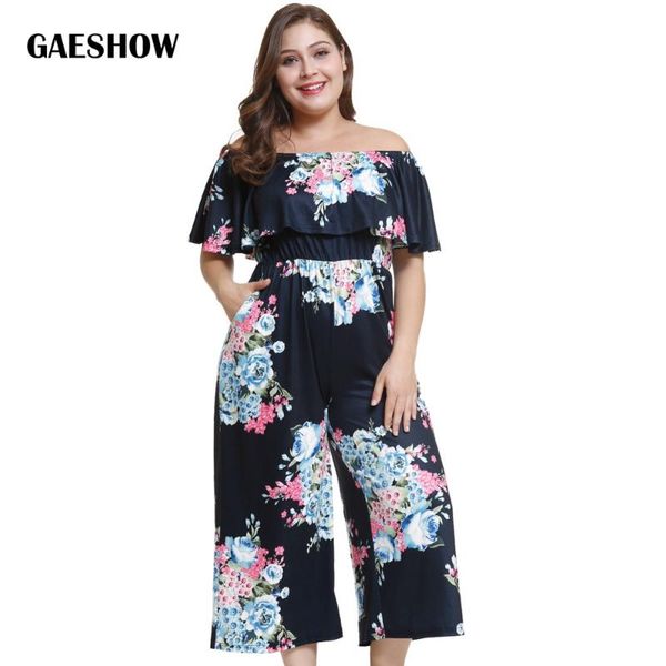women's jumpsuits & rompers gaeshow bohemian ruffles slash neck women floral print wide leg pants loose female mujer overalls, Black;white
women's jumpsuits & rompers gaeshow bohemian ruffles slash neck women floral print wide leg pants loose female mujer overalls, Black;white
