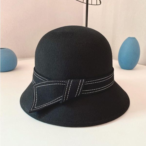 wide brim hats hat girl autumn winter warm woolen basin fisherman bowknot versatile middle aged mother, Blue;gray
wide brim hats hat girl autumn winter warm woolen basin fisherman bowknot versatile middle aged mother, Blue;gray