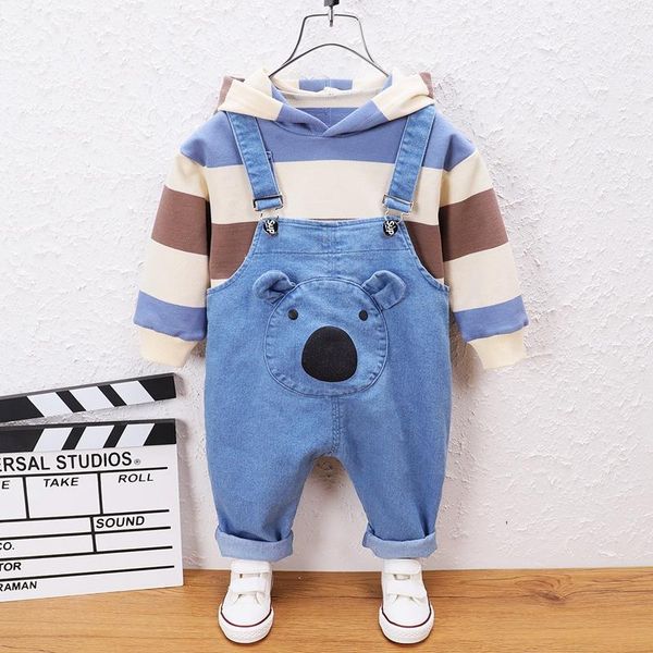 clothing sets 2021 boy's autumn suit, long-sleeved hooded overalls, female baby two-piece children's spring and clothes, White
clothing sets 2021 boy's autumn suit, long-sleeved hooded overalls, female baby two-piece children's spring and clothes, White
