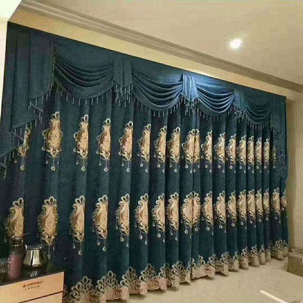 curtain & drapes 1pcs european luxury high-end punch curtains bedroom living room bay window balcony shading rental house shade cloth f8476
curtain & drapes 1pcs european luxury high-end punch curtains bedroom living room bay window balcony shading rental house shade cloth f8476