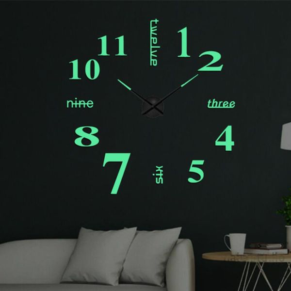 wall clocks luminous clock, 3d diy large size acrylic living room decoration suitable for room, bedroom, office, etc.
wall clocks luminous clock, 3d diy large size acrylic living room decoration suitable for room, bedroom, office, etc.