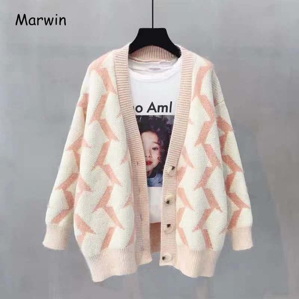women's sweaters marwin 2021 autumn winter -coming sweater coat korean style v-neck cardigans high street thick knitted soft warm, White;black
women's sweaters marwin 2021 autumn winter -coming sweater coat korean style v-neck cardigans high street thick knitted soft warm, White;black