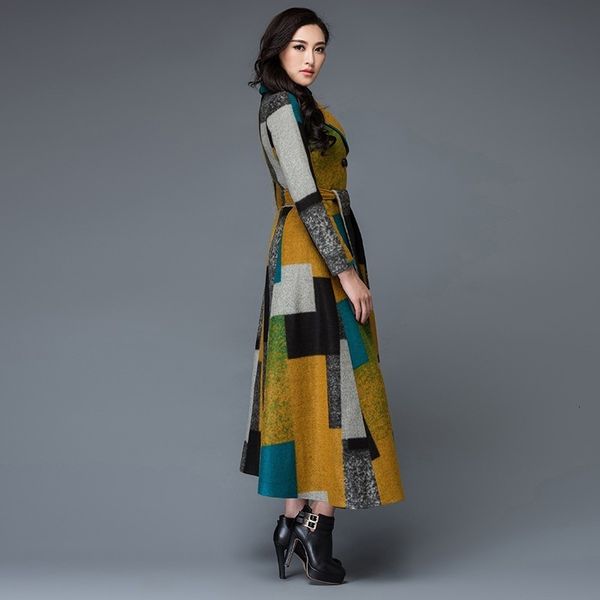 women's & euro autumn winter womens lapal collar slim fit wool blends colored printed warm coat female full length lady overcoat ewab, Black
women's & euro autumn winter womens lapal collar slim fit wool blends colored printed warm coat female full length lady overcoat ewab, Black