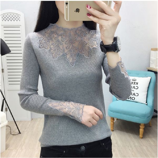 2021 lace winter turtleneck rhinestone pullovers women mesh hollow out autumn sweaters soft lady long sleeve jumpers, White;black
2021 lace winter turtleneck rhinestone pullovers women mesh hollow out autumn sweaters soft lady long sleeve jumpers, White;black