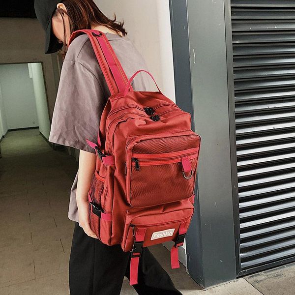 backpack school for teenage girls boys nylon black large capacity casual street travel back pack women youth backbag 2021
backpack school for teenage girls boys nylon black large capacity casual street travel back pack women youth backbag 2021