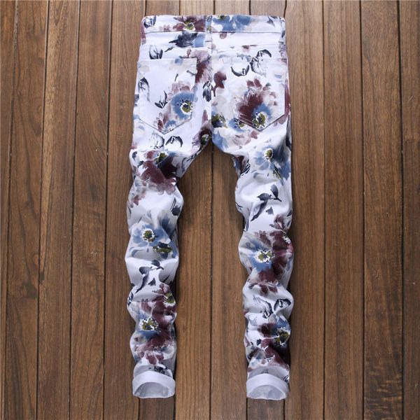 men's jeans pants tide fashion dimensional stretch digital printing washed youth tight 3d three znw2, Blue
men's jeans pants tide fashion dimensional stretch digital printing washed youth tight 3d three znw2, Blue