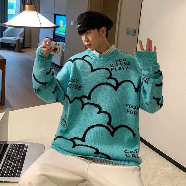 men's sweaters bxyichen original full-print sweater male aberdeen casual loose knit hiphop 2021 spring and autumn couple wear, White;black
men's sweaters bxyichen original full-print sweater male aberdeen casual loose knit hiphop 2021 spring and autumn couple wear, White;black