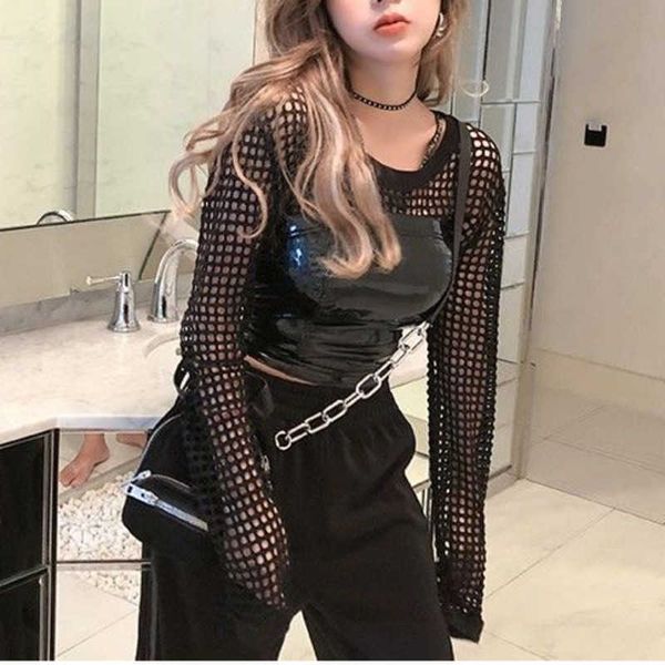 summer mesh grid solid color korean loose thin round neck hollow out long sleeve t shirt female tshirt tees 3rlq 210603, White
summer mesh grid solid color korean loose thin round neck hollow out long sleeve t shirt female tshirt tees 3rlq 210603, White