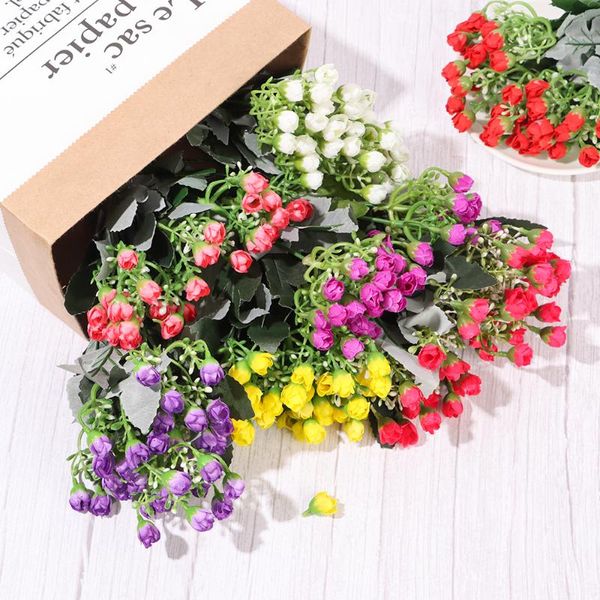 30cm 36 heads mini rose bud artificial silk flowers bunch wedding party home decor bouquet festival diy garland decorative & wreaths
30cm 36 heads mini rose bud artificial silk flowers bunch wedding party home decor bouquet festival diy garland decorative & wreaths