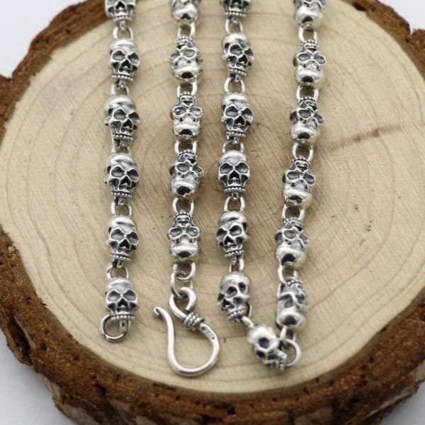 chains 925 sterling silver skull necklaces bracelets for men women original retro punk thai jewelry necklace
chains 925 sterling silver skull necklaces bracelets for men women original retro punk thai jewelry necklace