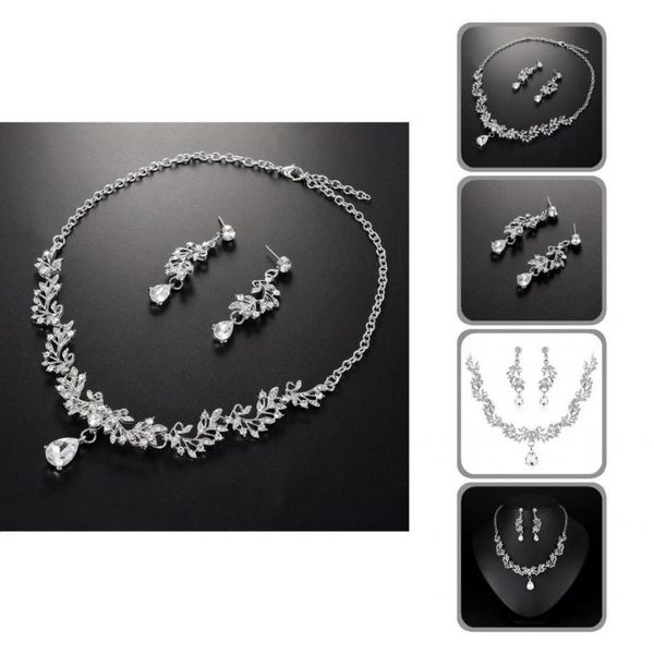 earrings & necklace accessory 1 set trendy lightweight extension chain skin-friendly women all match for prom, Silver
earrings & necklace accessory 1 set trendy lightweight extension chain skin-friendly women all match for prom, Silver