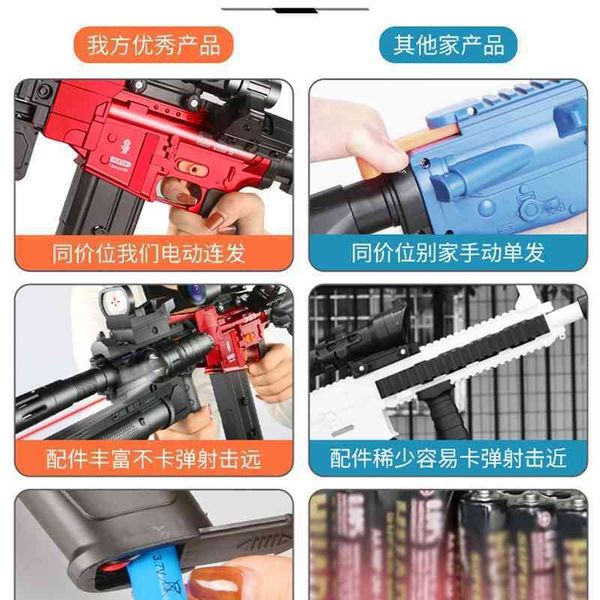 children's toy m416 assault electric continuous soft bullet gun simulation chicken eating boy full equipment ak47 heat
children's toy m416 assault electric continuous soft bullet gun simulation chicken eating boy full equipment ak47 heat