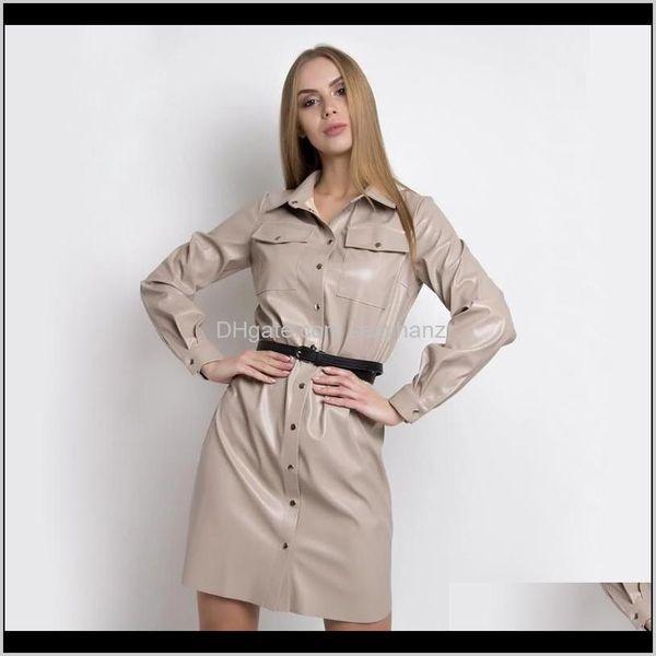 womens clothing apparel drop delivery 2021 moarcho casual pockets fashion leather dresses with belt women long sleeve buttoned down solid co, Black;gray
womens clothing apparel drop delivery 2021 moarcho casual pockets fashion leather dresses with belt women long sleeve buttoned down solid co, Black;gray