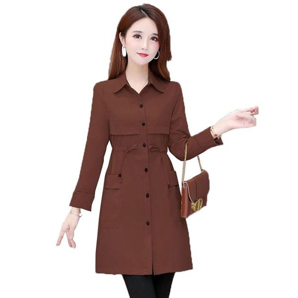 women's trench coats 2021 autumn windbreaker korean casual loose long coat female student basic plus size 5xl, Tan;black
women's trench coats 2021 autumn windbreaker korean casual loose long coat female student basic plus size 5xl, Tan;black