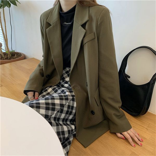 women's suits & blazers hzirip elegance outwear blazers streetwear the whole game vintage female minimalist chic casual jackets femme 0, White;black
women's suits & blazers hzirip elegance outwear blazers streetwear the whole game vintage female minimalist chic casual jackets femme 0, White;black