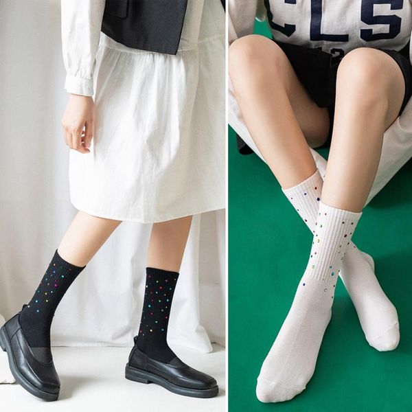 women simple all-match cute sweet funny sparkling socks college style breathable 1 pair black white & hosiery
women simple all-match cute sweet funny sparkling socks college style breathable 1 pair black white & hosiery
