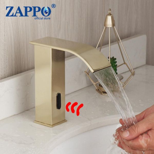 bathroom sink faucets zappo automatic infrared brush gold hands touchless faucet sensor tap & cold water mixer
bathroom sink faucets zappo automatic infrared brush gold hands touchless faucet sensor tap & cold water mixer